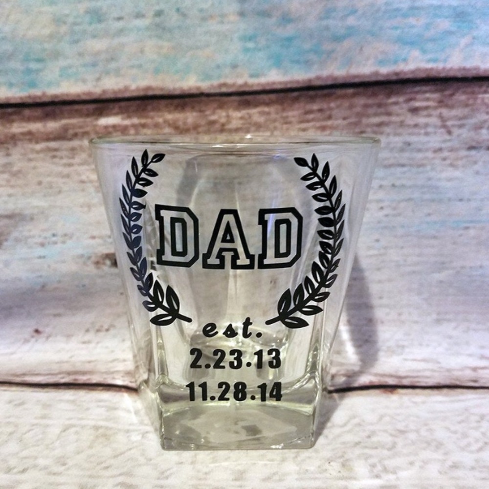 Father’s Day Personalized Custom Bourbon Glass